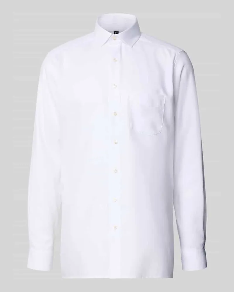 Olymp Modern Fit Businesshemd mit extra langem Arm Weiss