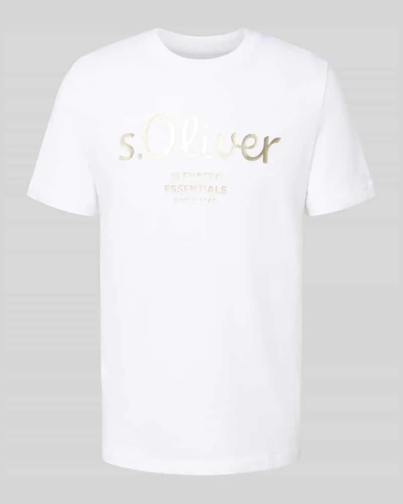 S.Oliver Regular Fit T-Shirt aus reiner Baumwolle 