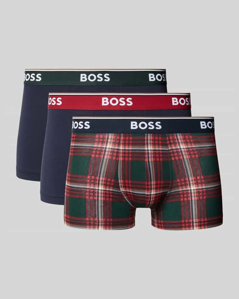 HUGO BOSS Trunk aus Baumwoll-Mix im 3er-Pack Modell 'Power Rot