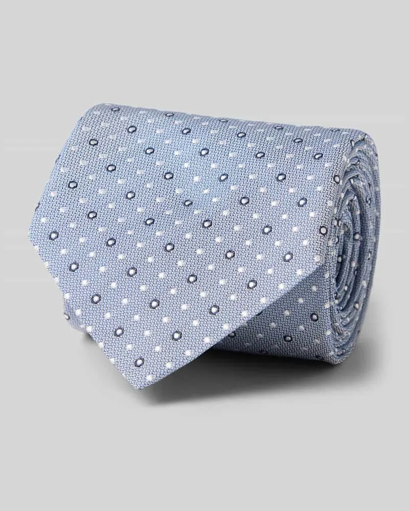 HUGO BOSS Krawatte aus Seiden-Mix Bleu