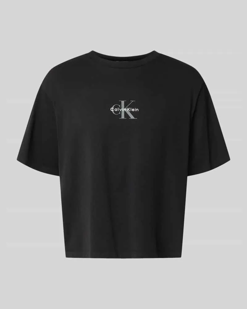 Calvin Klein Relaxed Fit T-Shirt aus reiner Baumwolle Black