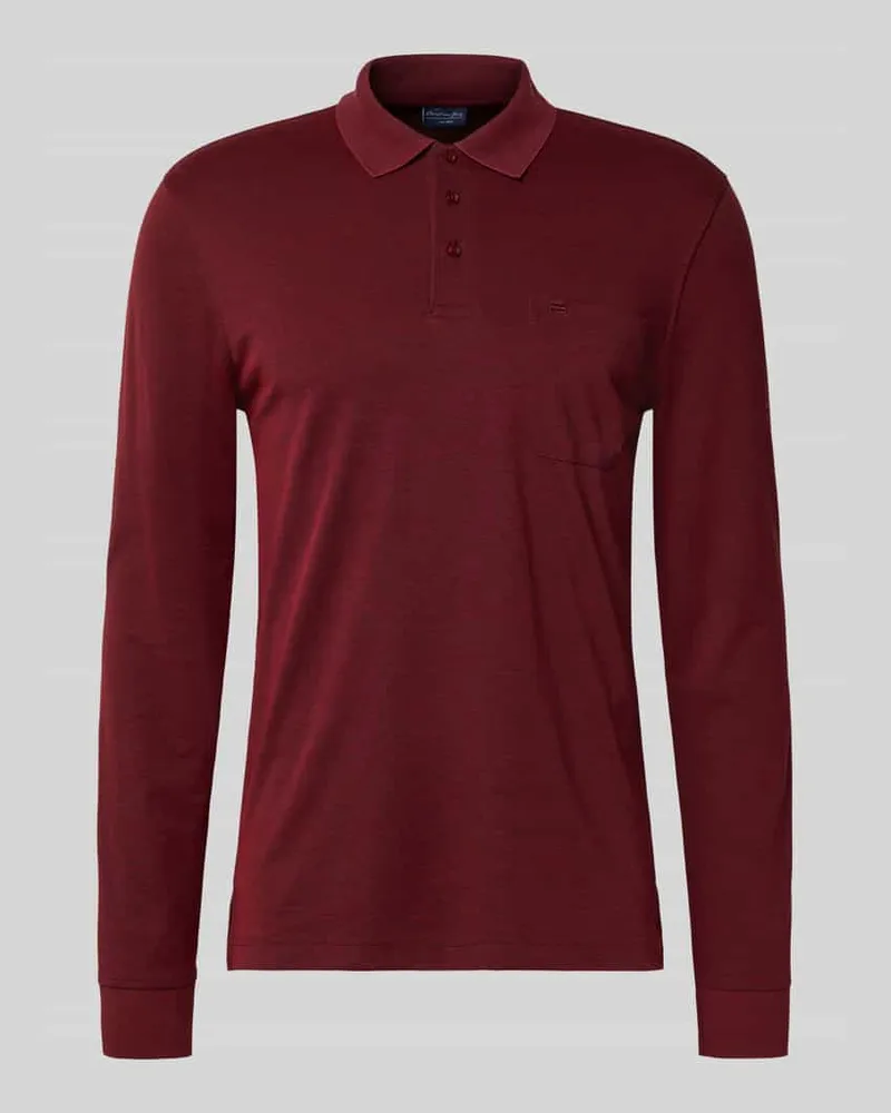Christian Berg Regular Fit Poloshirt im langärmeligen Design 