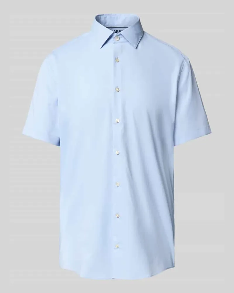JAKE*S Slim Fit Kurzarmhemd in kurzärmeligem Design 