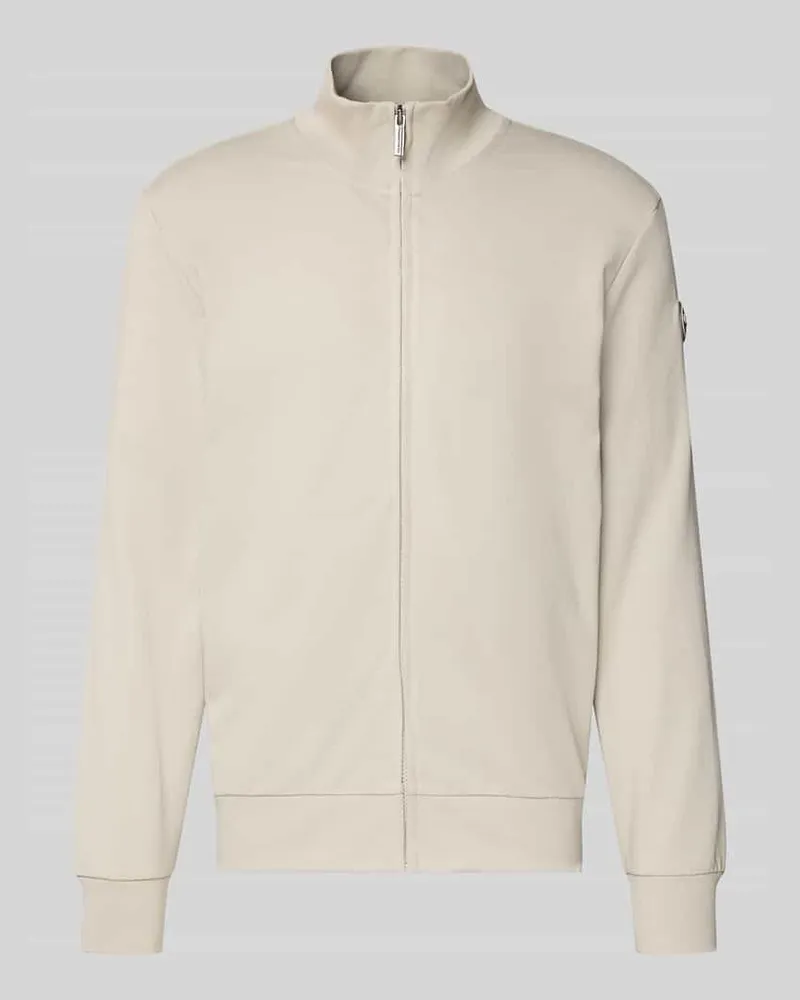 Colmar Sweatjacke mit Stehkragen und Reißverschluss Kitt