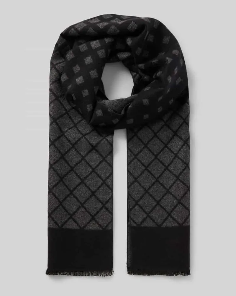 Christian Berg Schal aus reiner Viskose Black