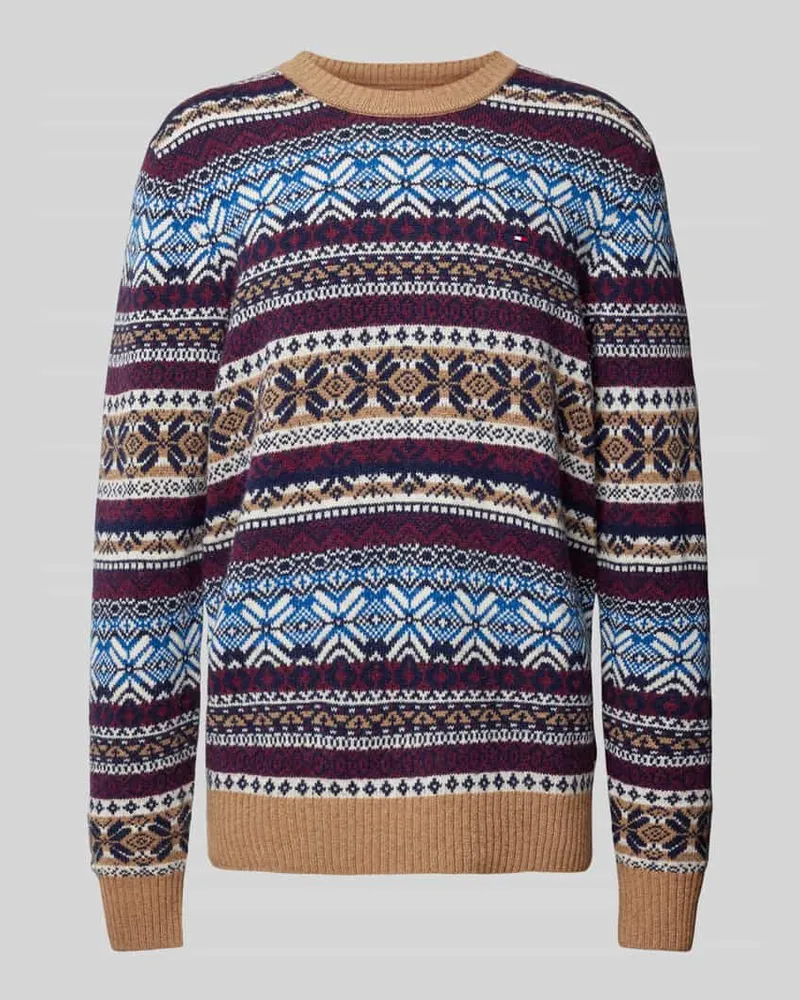 Tommy Hilfiger Strickpullover mit Logo-Stitching 