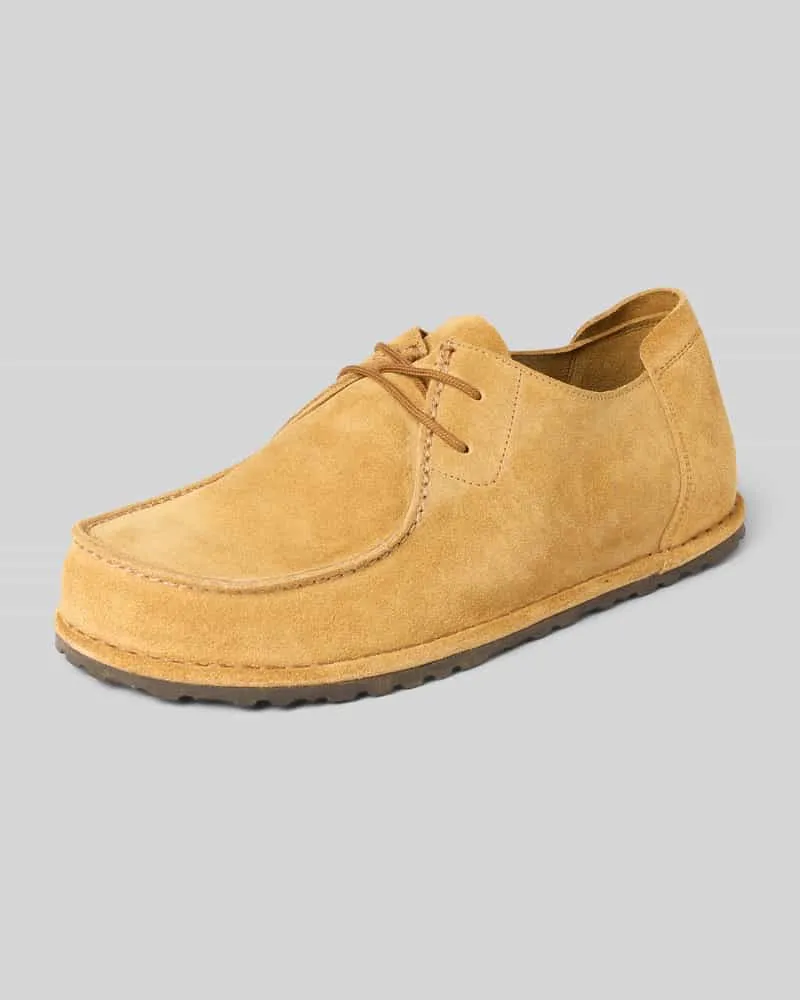 Birkenstock Mokassins aus echtem Leder Hellbraun