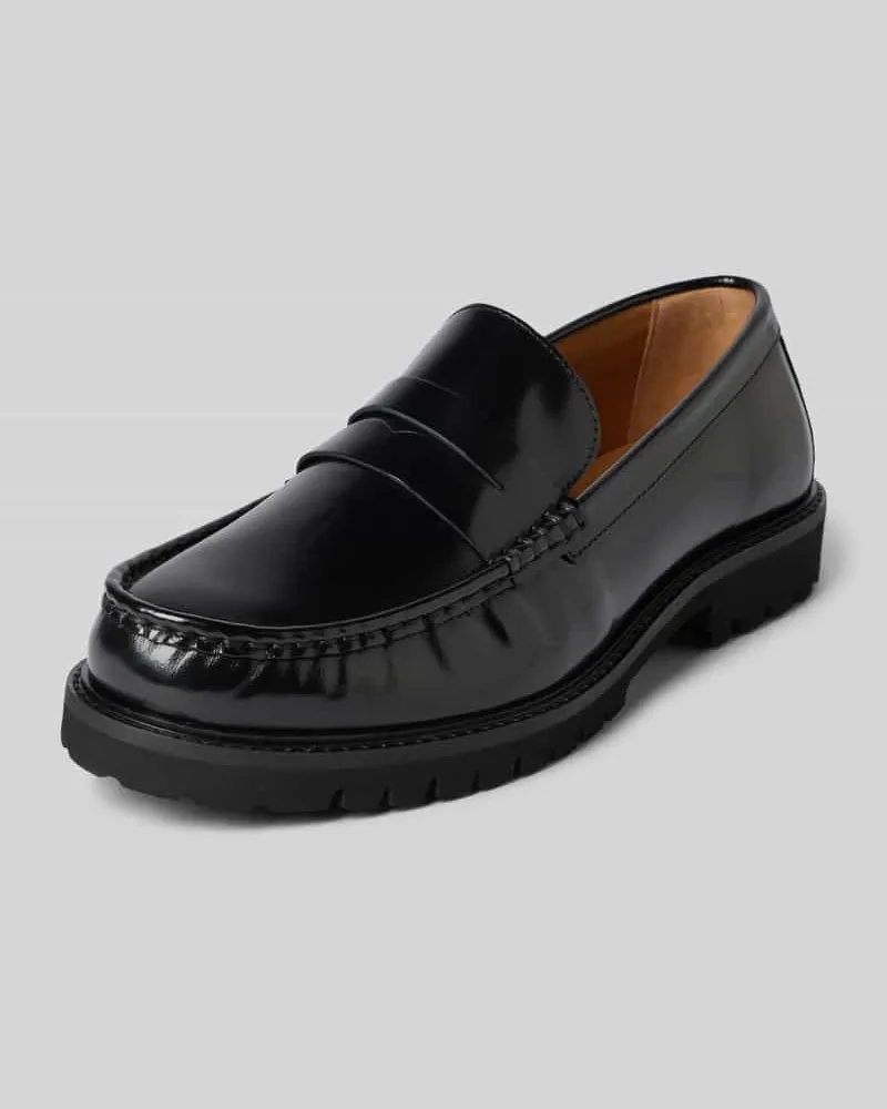Selected Homme Loafer aus echtem Leder Modell 'HUGO Black