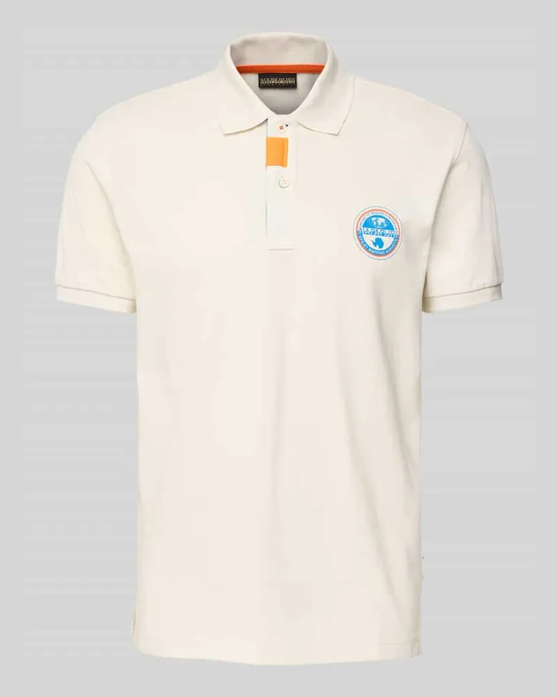 Napapijri Regular Fit Poloshirt mit Label-Stitching Modell 'CLANIS 