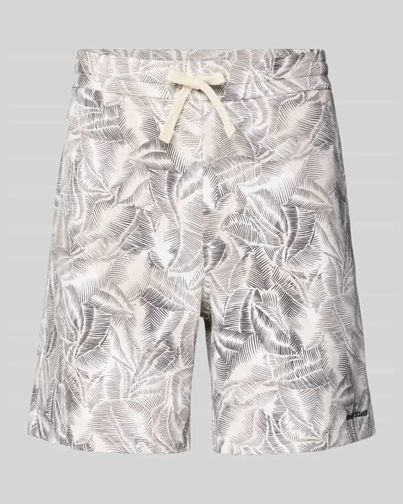 Armani Exchange Shorts im Allover-Look Beige