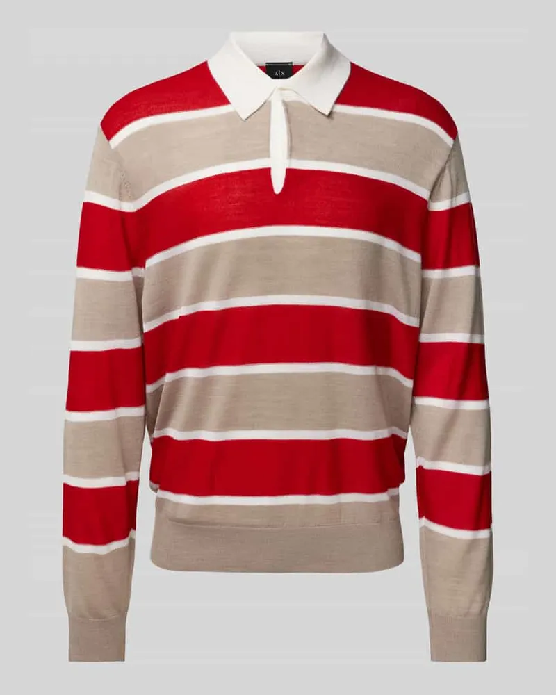 Armani Exchange Strickpullover mit Polokragen 