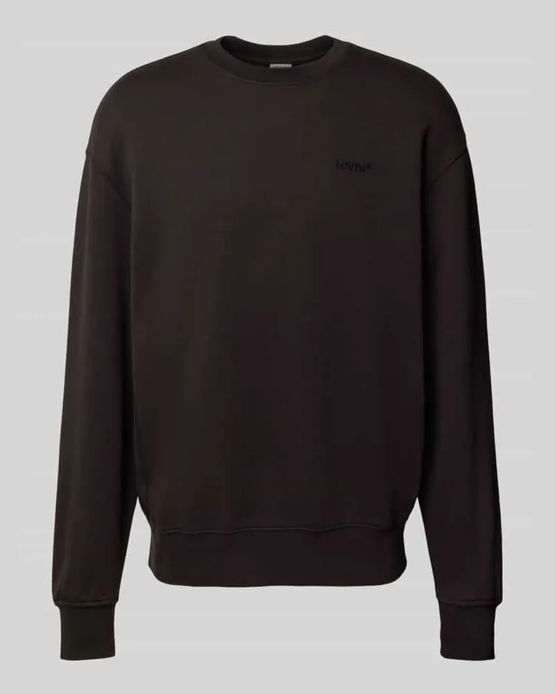 Levi's Sweatshirt mit Label-Stitching Black