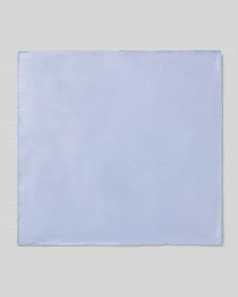 Blick Einstecktuch aus reiner Seide Bleu