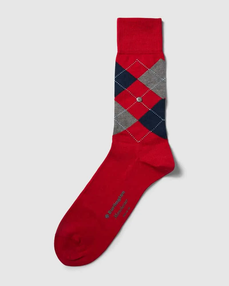 Burlington Socken mit Karomuster Modell 'MANCHESTER 