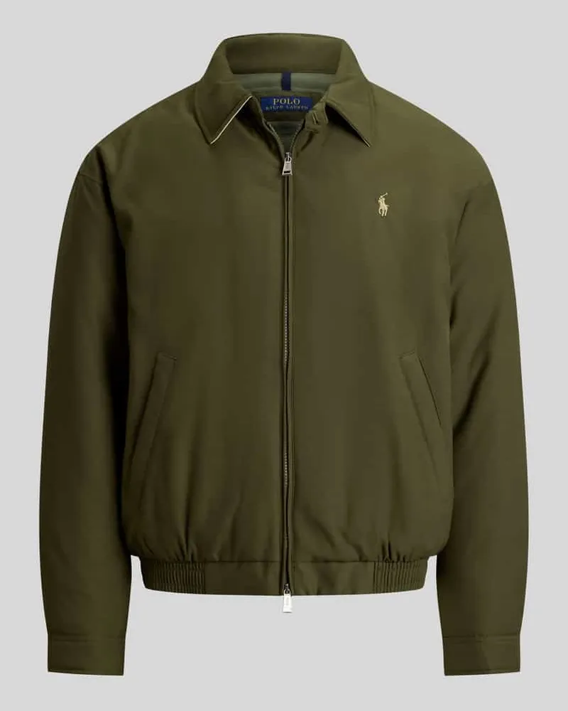 Ralph Lauren Regular Fit Bomberjacke mit Umlegekragen Oliv