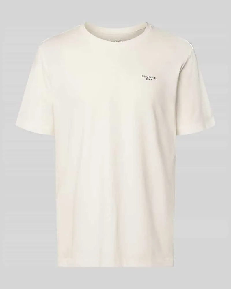 Marc O'Polo Regular Fit T-Shirt aus reiner Baumwolle Weiss