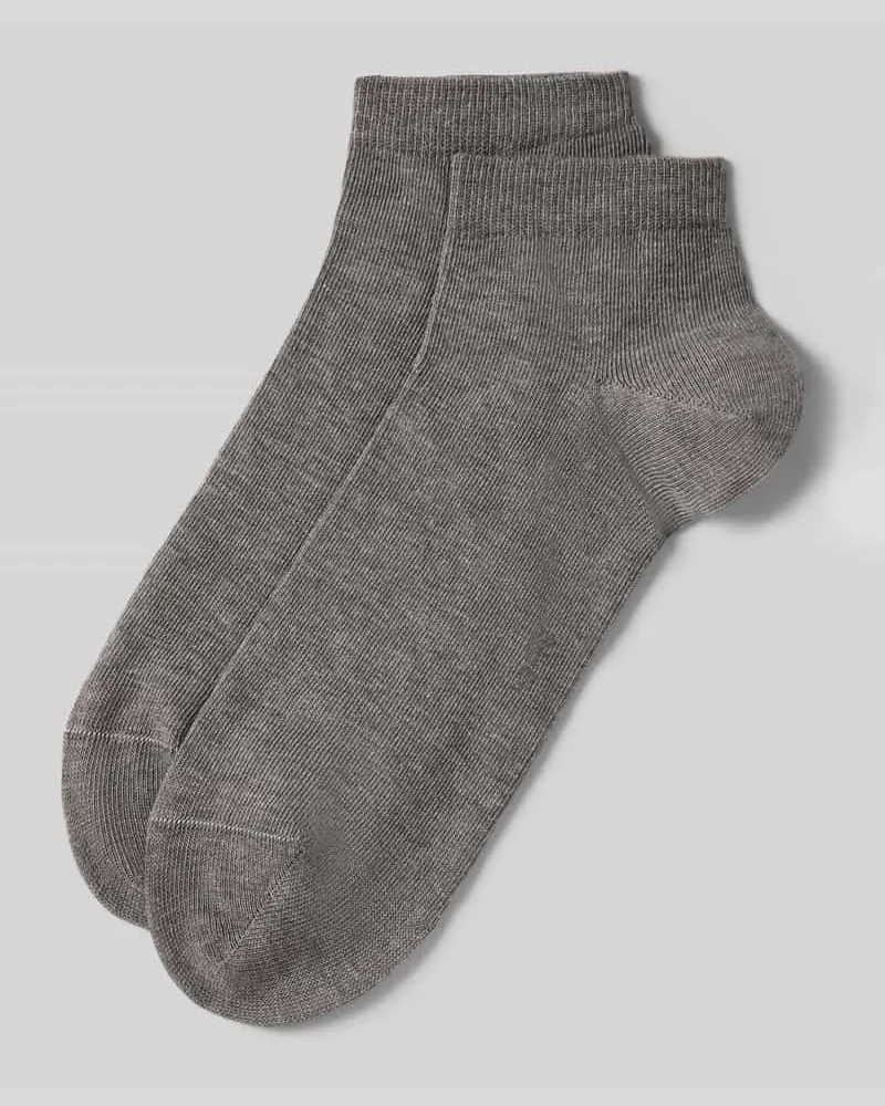 Falke Socken mit geripptem Abschluss im 2er-Pack Silber