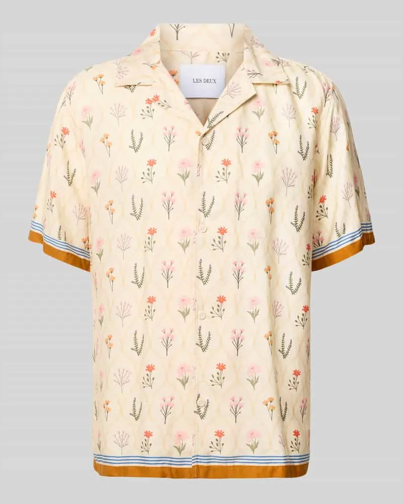 LES DEUX Freizeithemd mit Knopfleiste Modell 'Lukas Orange