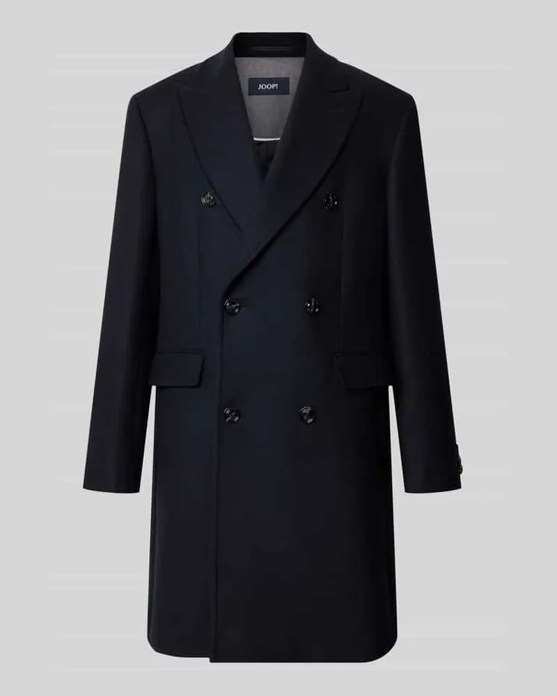 JOOP! Regular Fit Mantel aus Woll-Mix Marine