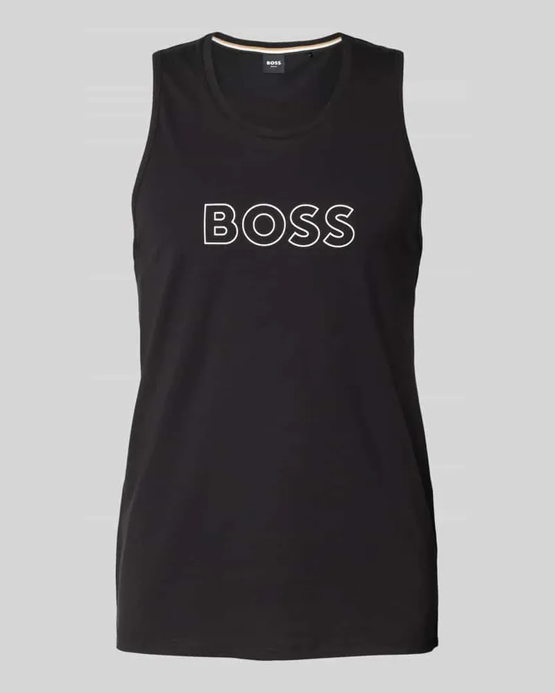 HUGO BOSS Tanktop mit Label-Print Modell 'Beach 