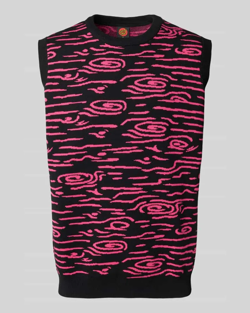 Santa Cruz Pullunder mit Label-Detail Black