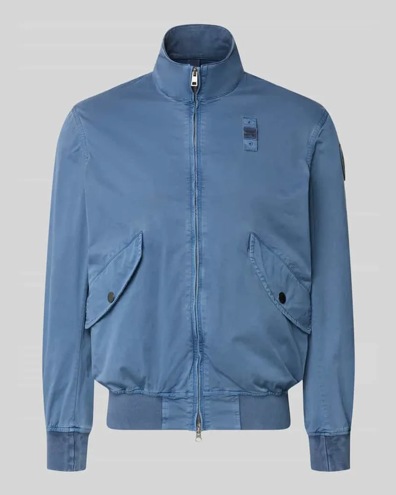 Blauer Jacke mit Zweiwege-Reißverschluss Modell 'Badger Blau