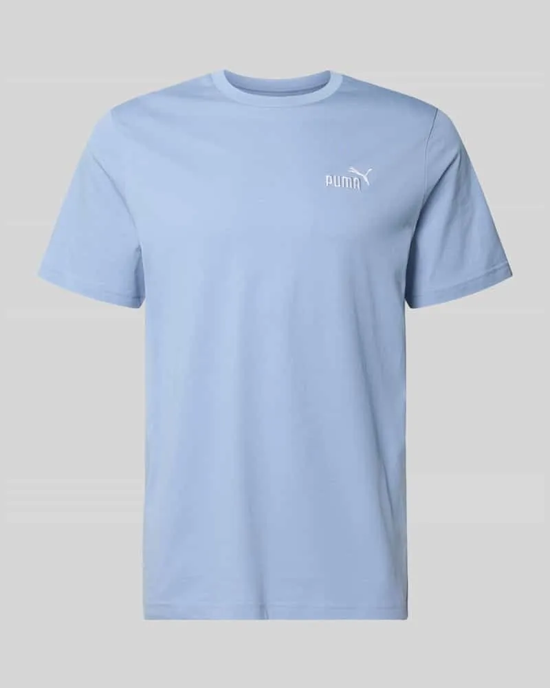 Puma Regular Fit T-Shirt mit Logo-Stitching Hellblau