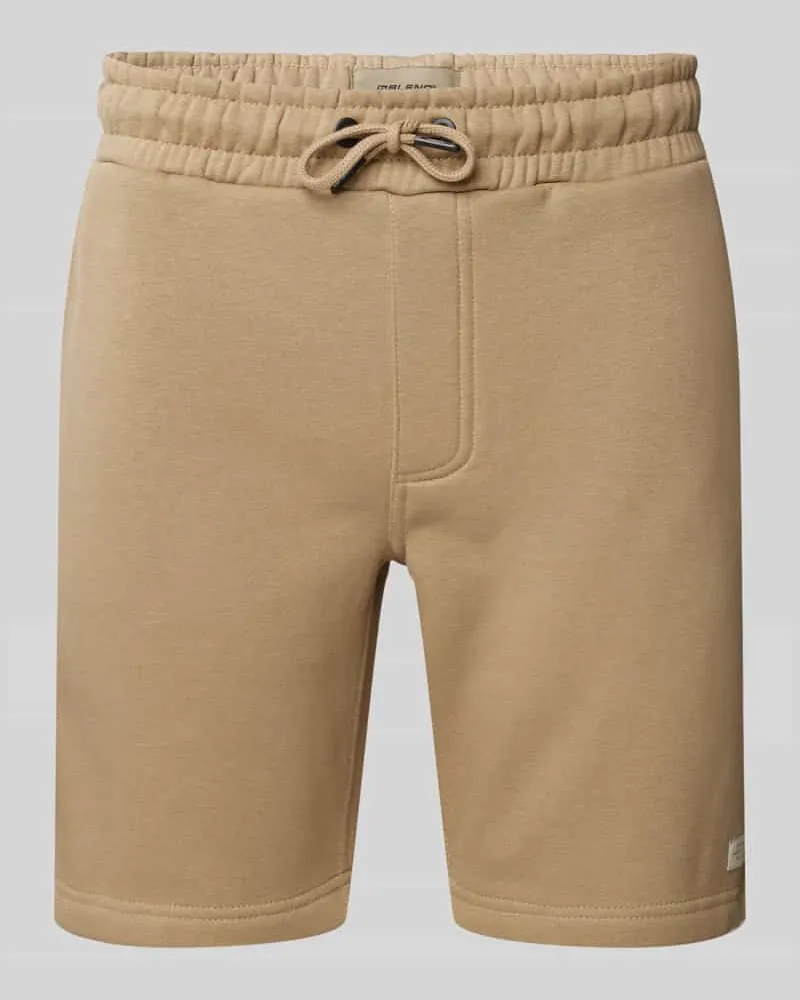 Blend Regular Fit Sweatshorts mit Label-Patch 