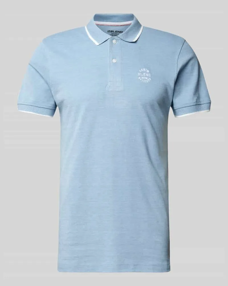 Blend Regular Fit Poloshirt mit gerippten Abschlüssen Modell 'NATE 