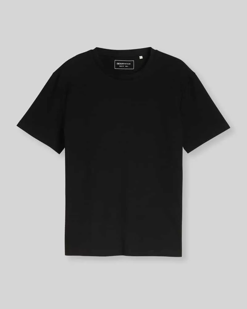 Tom Tailor Regular Fit T-Shirt aus Baumwoll-Mix Black