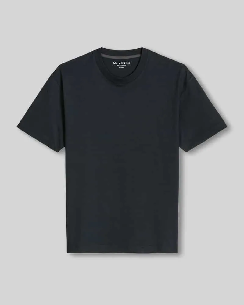 Marc O'Polo Loose Fit T-Shirt aus reiner Baumwolle Marine