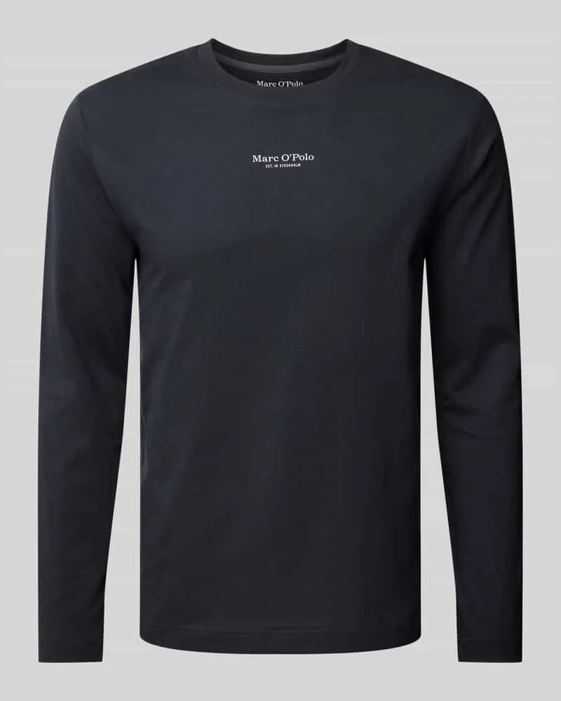 Marc O'Polo Regular Fit Langarmshirt aus reiner Baumwolle 