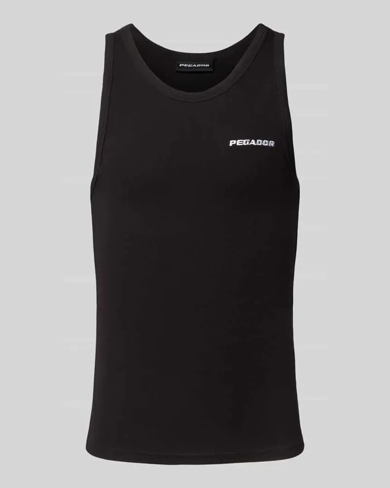PEGADOR Tanktop mit gerippten Abschlüssen 