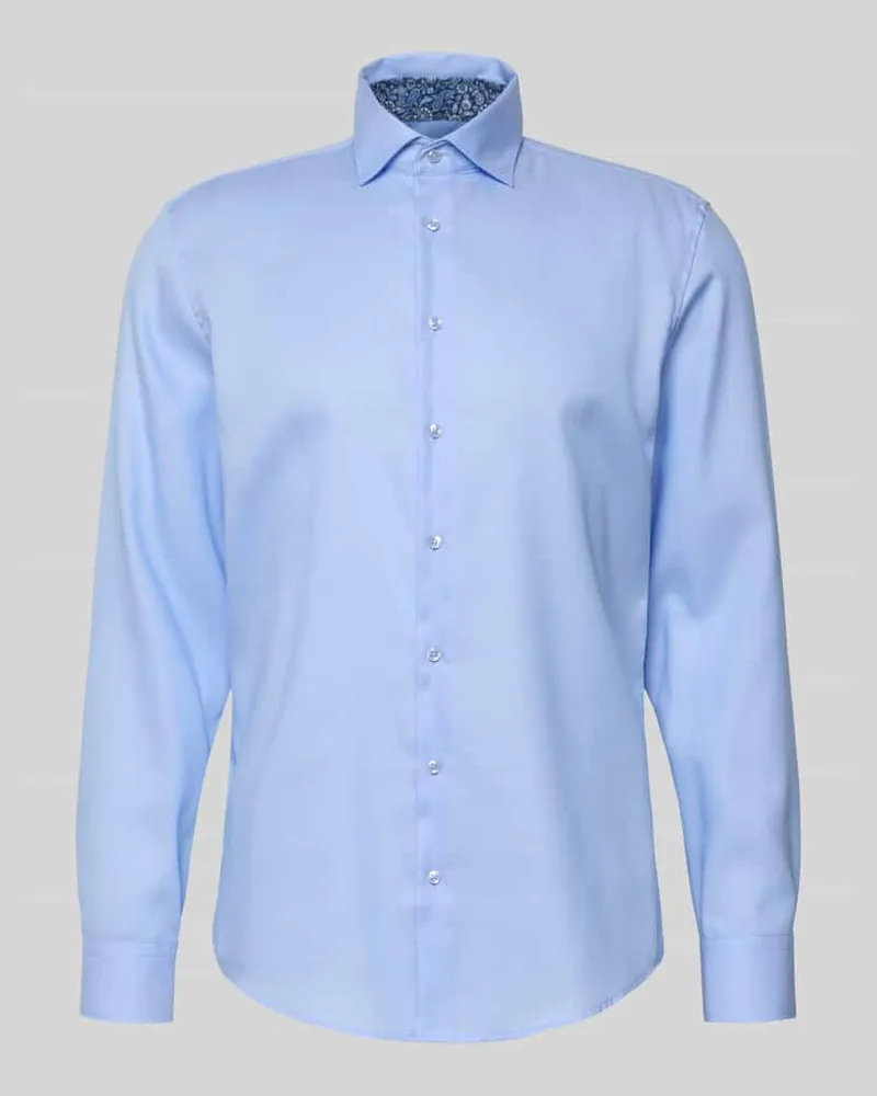 Seidensticker Slim Fit Businesshemd mit Kentkragen Modell 'New Kent Bleu