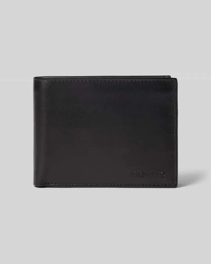 null Portemonnaie mit Label-Detail Black