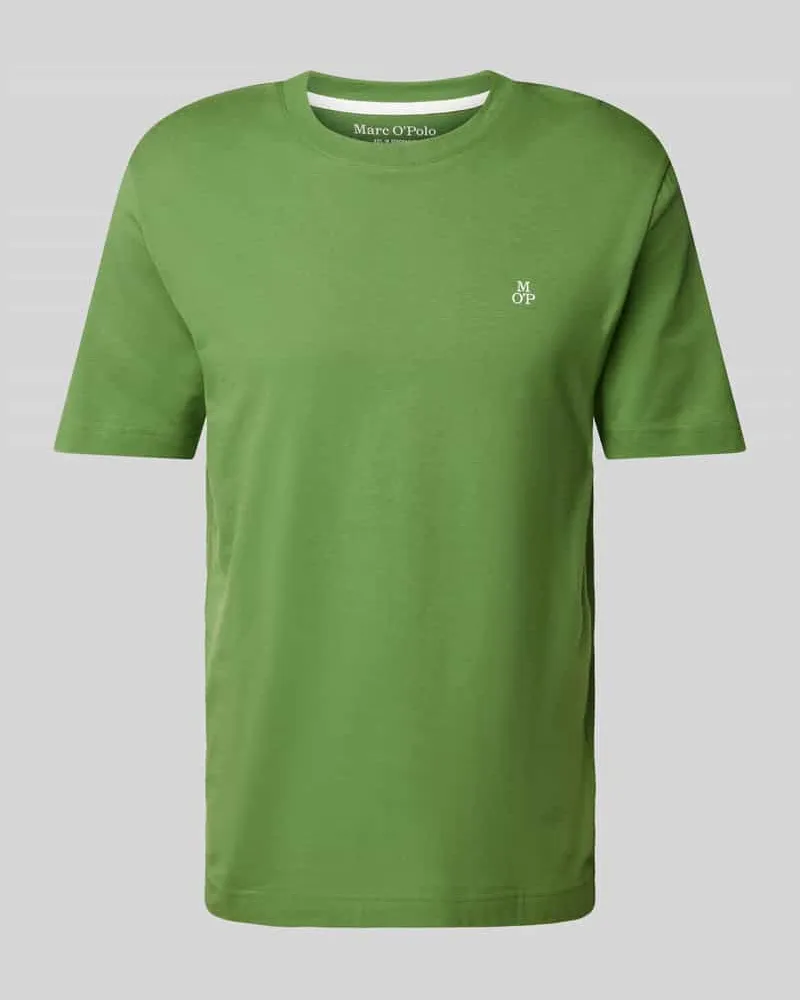 Marc O'Polo Regular Fit T-Shirt aus reiner Baumwolle mit Logo-Print 