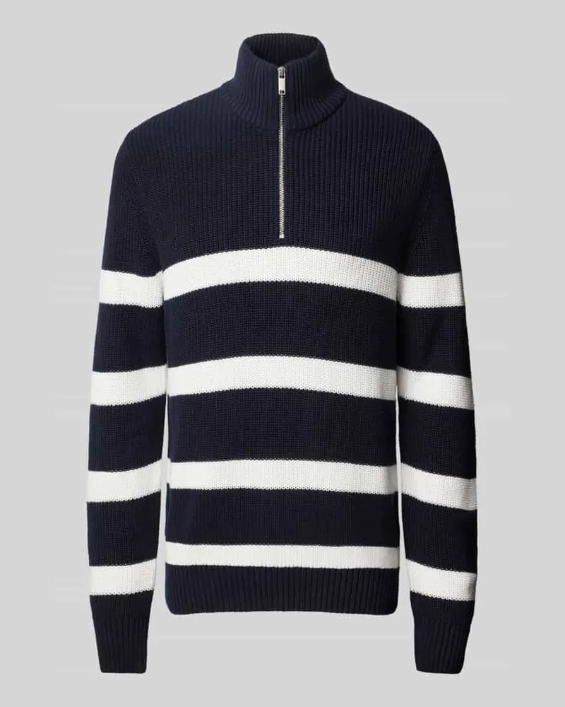 McNeal Strickpullover aus Bio-Baumwolle mit Rollkragen Marine