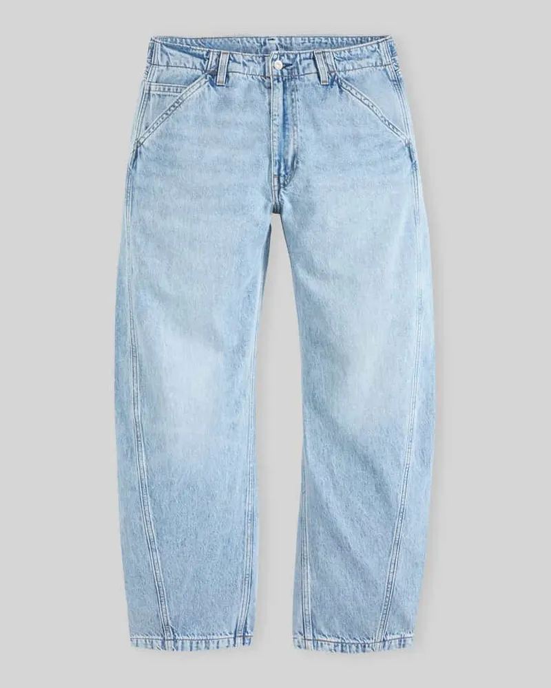 Levi's Baggy Jeans aus reiner Baumwolle Hellblau