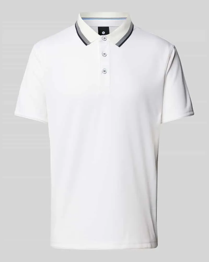 Luhta Regular Fit Poloshirt im Double-Layer-Look Modell 'KUORTTI Weiss
