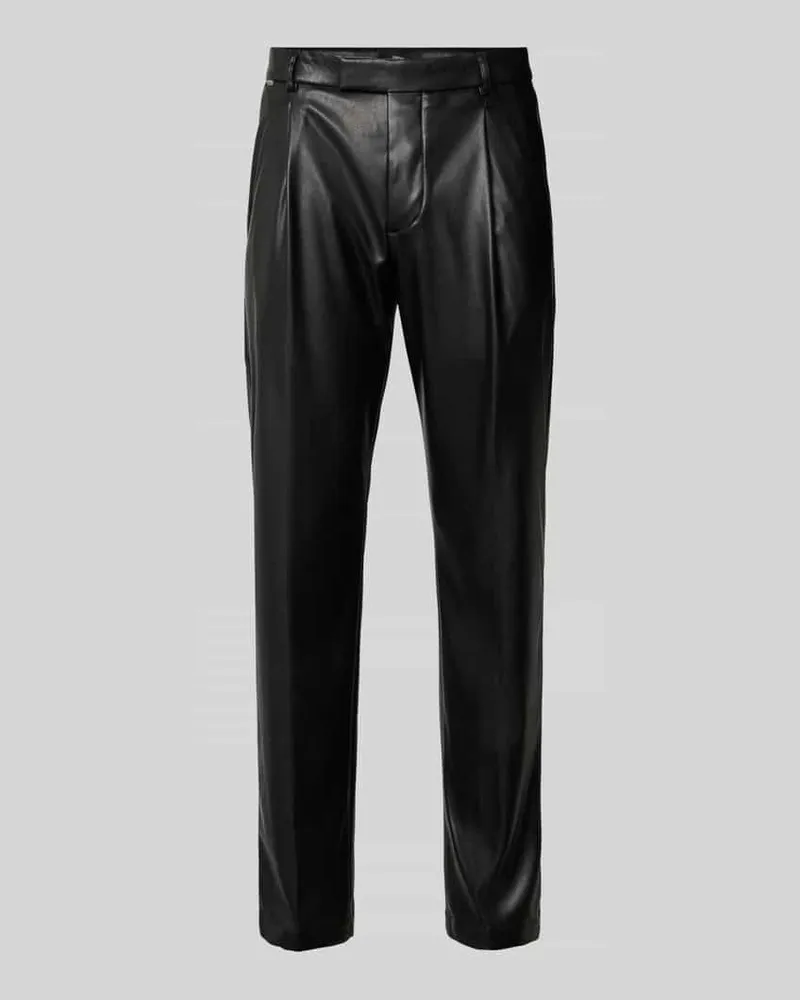 cinque Hose in Leder-Optik Modell 'SALTO Black
