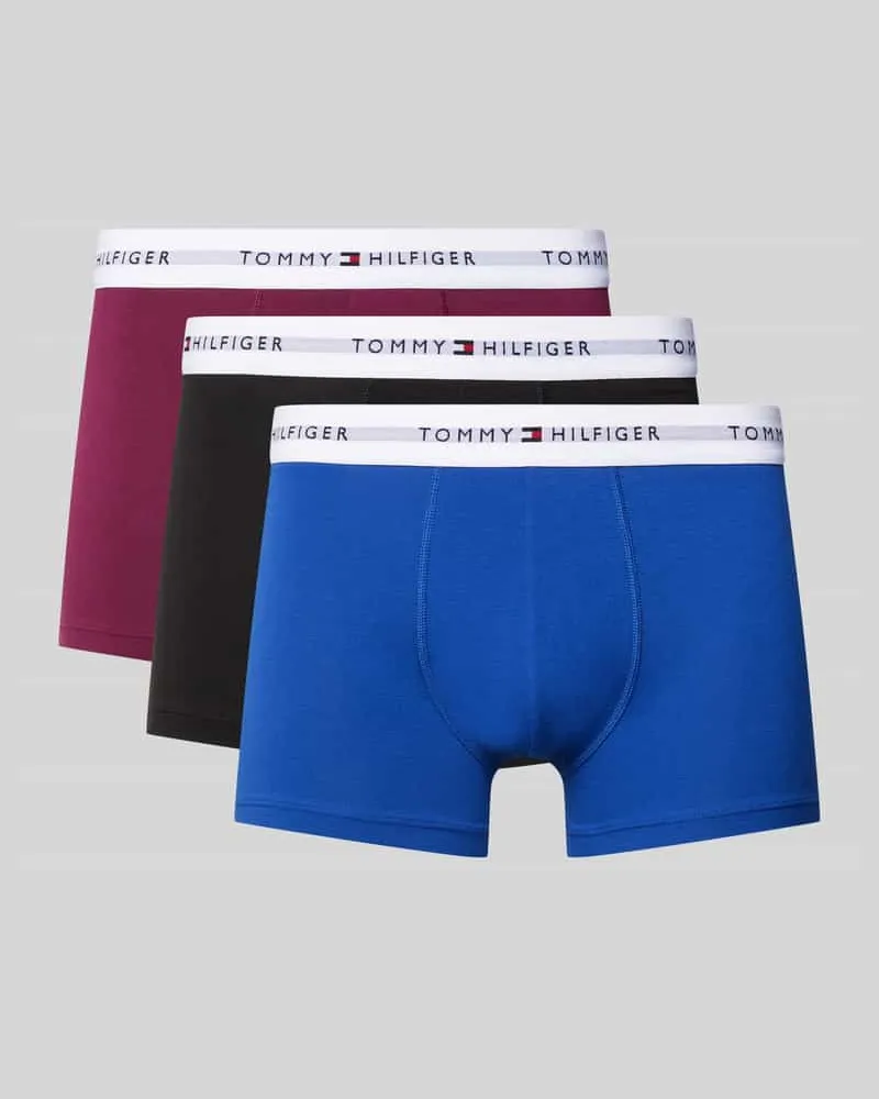Tommy Hilfiger Trunks mit elastischem Logo-Bund im 3er-Pack 