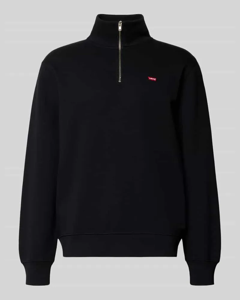 Levi's Regular Fit Sweatshirt aus reiner Baumwolle Black