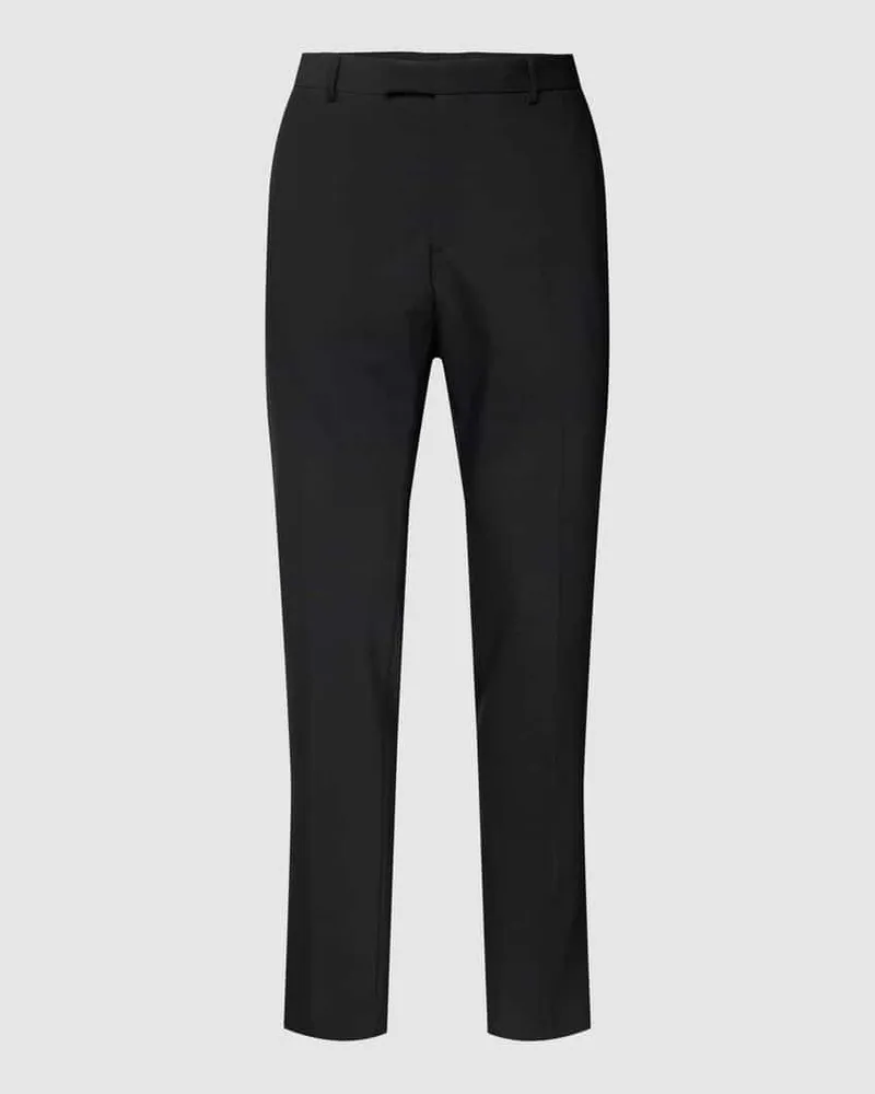 Strellson Regular Fit Anzughose mit Woll-Anteil Modell 'MADDEN 2.0 Black