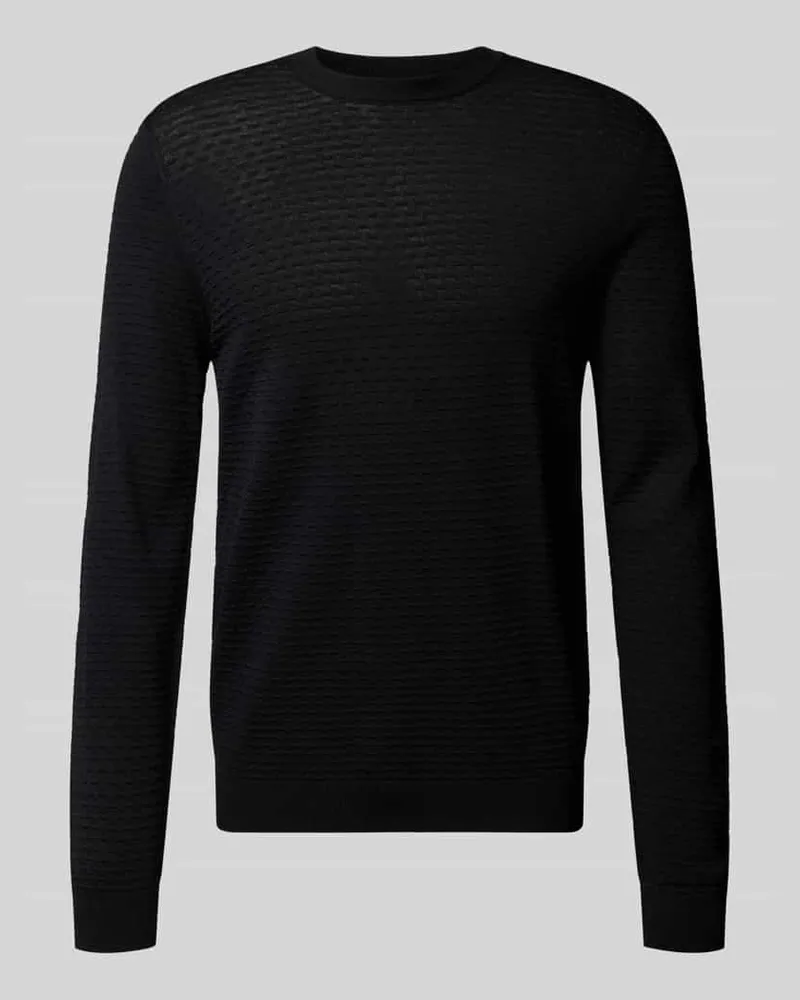 Antony Morato Slim Fit Pullover aus Viskose-Mix mit Strukturmuster 