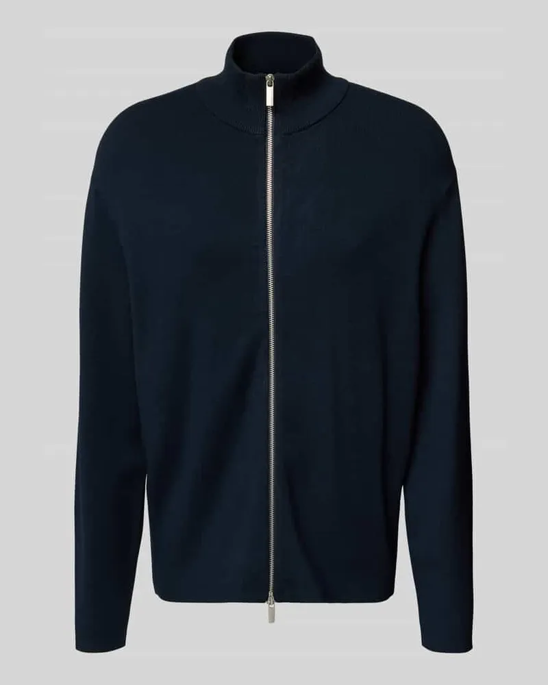 Selected Homme Relaxed Fit Strickjacke aus Viskose-Mix Modell 'TELLER Dunkelblau