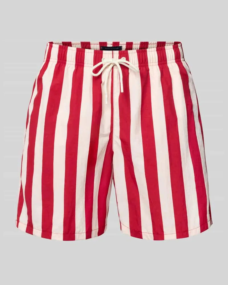 Tommy Hilfiger Regular Fit Badehose mit Tunnelzug 