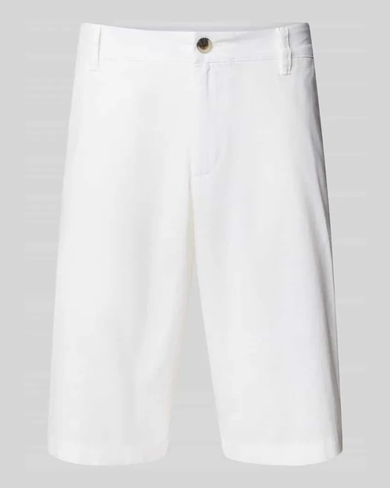 Tom Tailor Relaxed Fit Chinoshorts aus Leinen-Baumwoll-Mix 