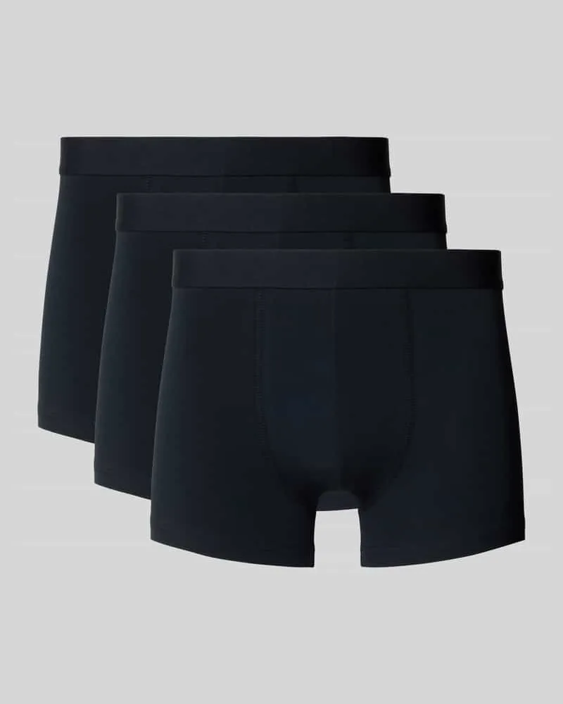 Bread & Boxers Trunks mit elastischem Bund im 3er-Pack 