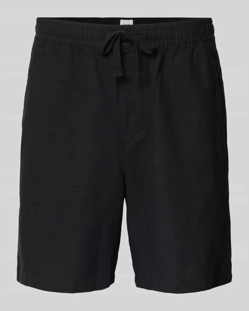 GAP Leinenshorts mit elastischem Bund Black