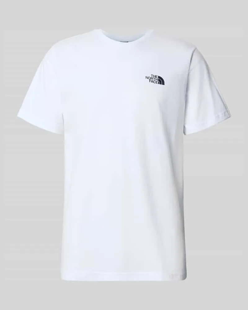 The North Face T-Shirt mit Logo und Rundhalsausschnitt Weiss